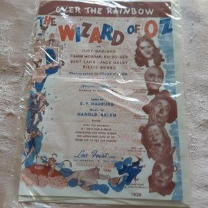 The Wizard of Oz Over The Rainbow Greeting Blank Card w Envelope New Sealed
